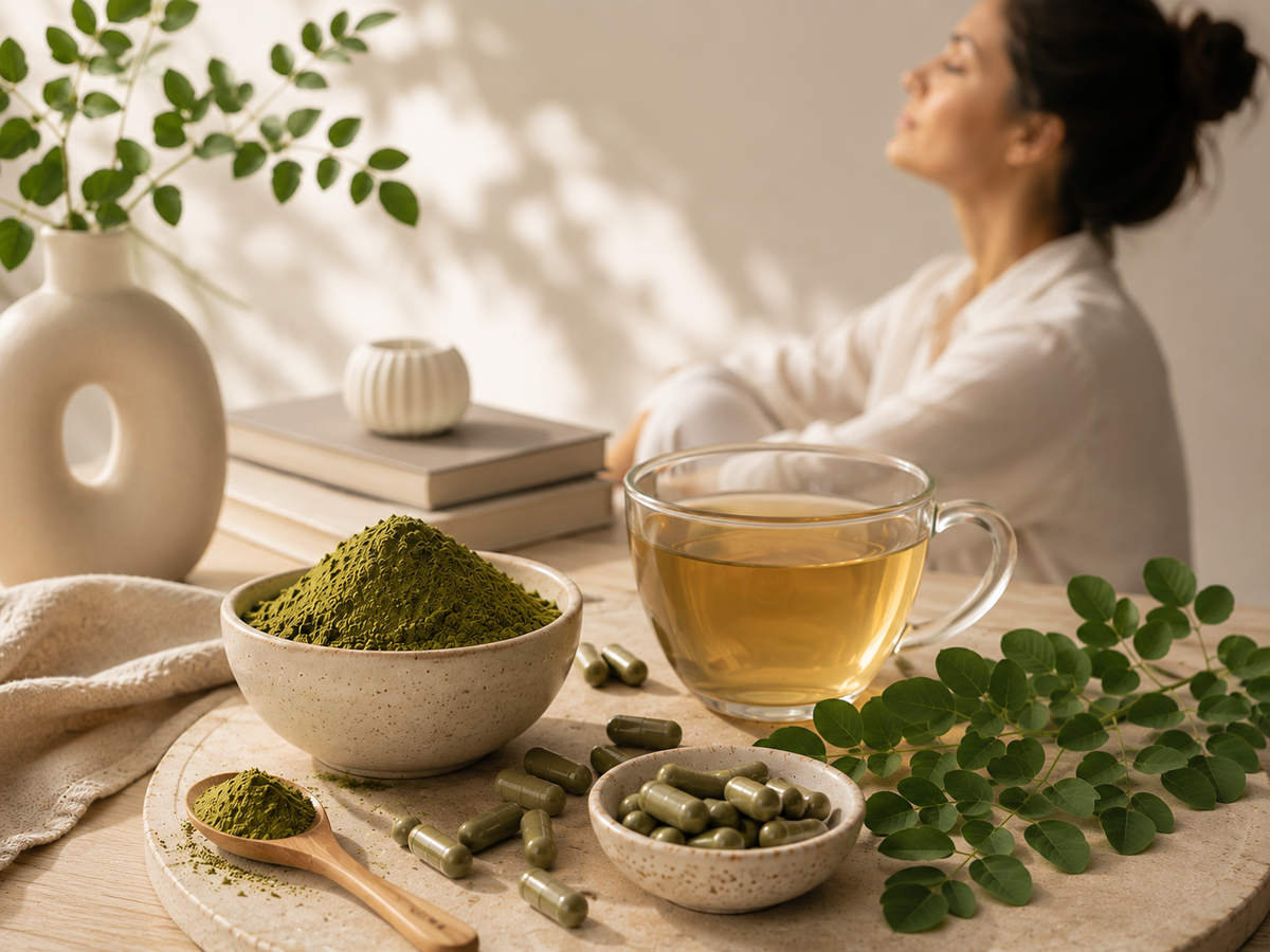 How Moringa Helps Reduce Cortisol & Stress Naturally ?