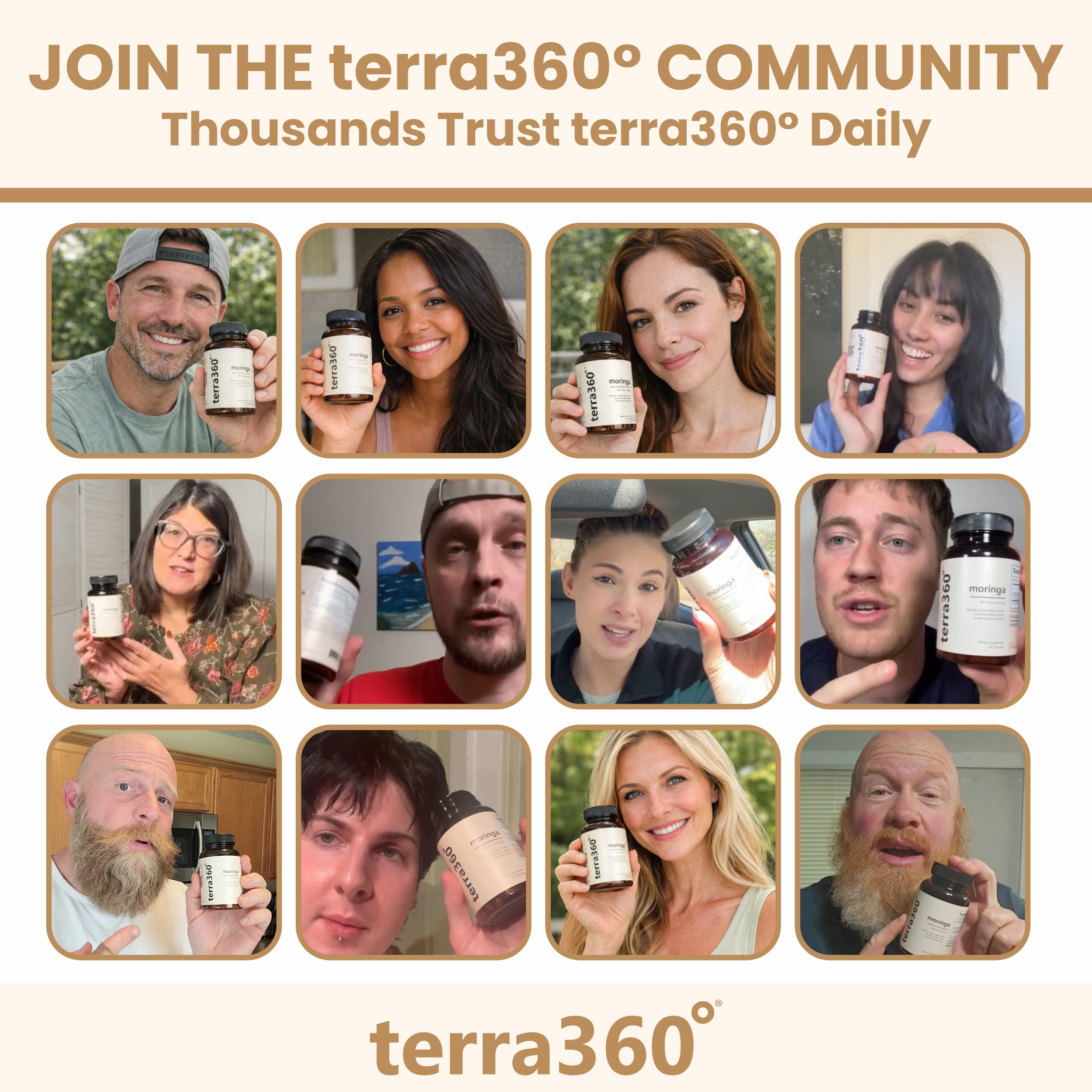 terra360° Moringa Capsules | Supports Natural Cortisol & Stress | Daily Wellness Supplement
