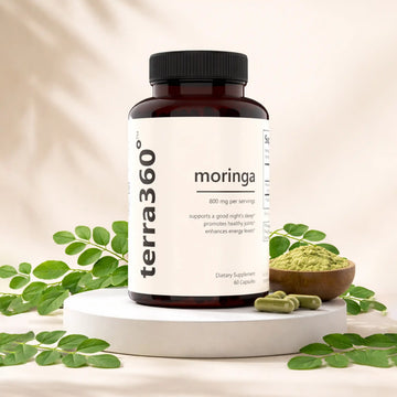terra360° Moringa Capsules | Supports Natural Cortisol & Stress | Daily Wellness Supplement