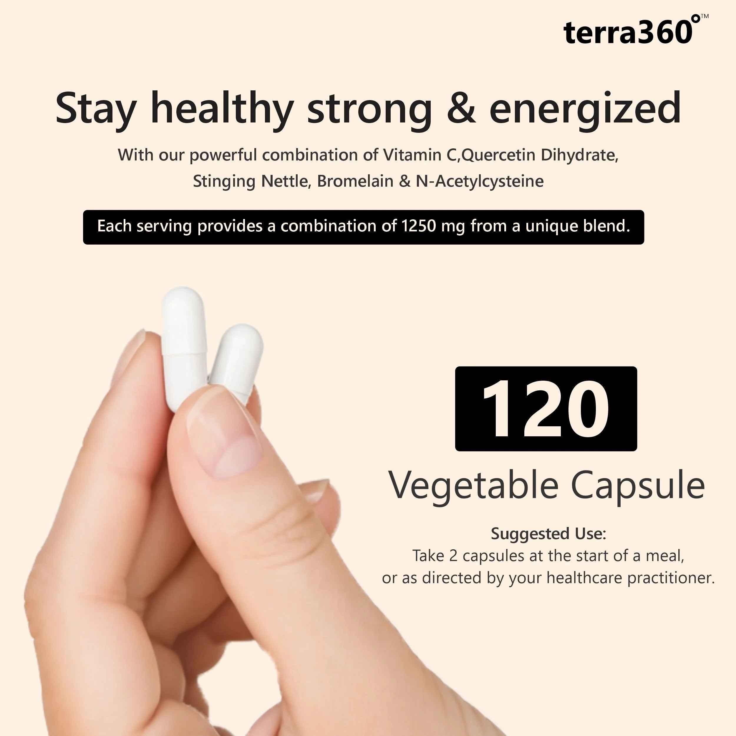 Terra360° Hist Balance - (Pack of 2 )Allergy & Immune Support (120 Capsules)