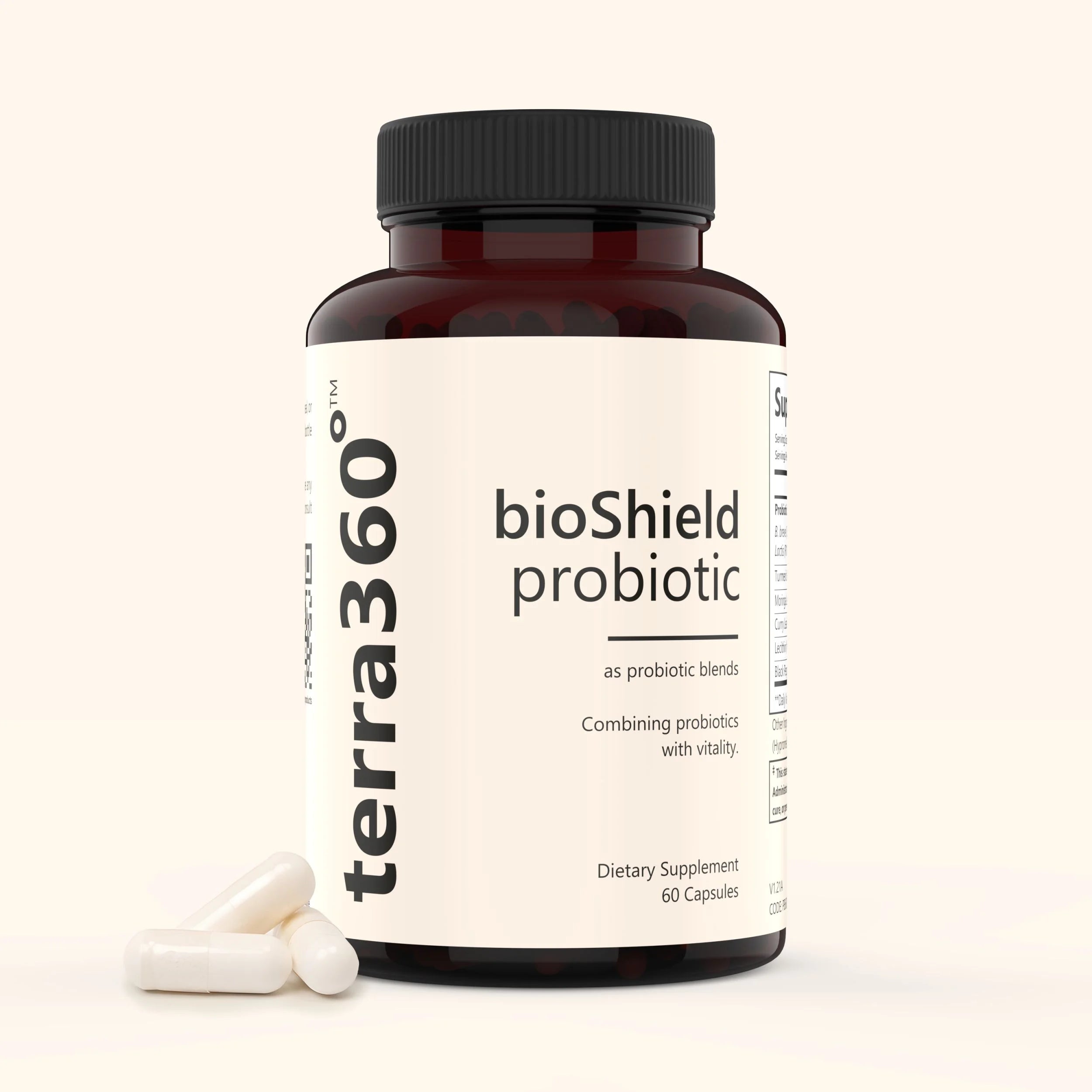 terra360° BioShield Probiotic - Gut & Immune Support (60 Capsules)